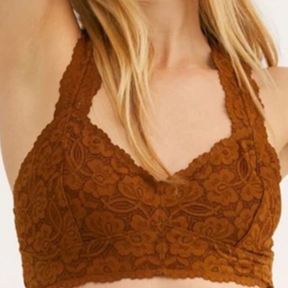 Free People Other - Free People Galloon Lace Racerback Bralette NWT XS